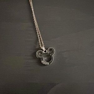 Silver Mickey Mouse Disney necklace